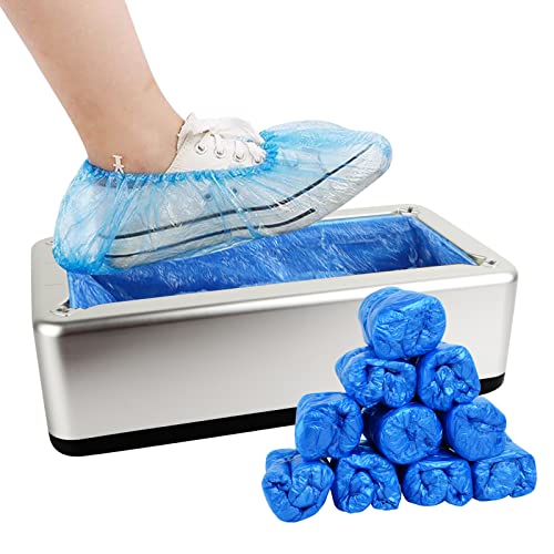 GreeSuit Automatischer Schuhabdeckungsspender, tragbarer Schuhüberzugspender mit Einweg-Kunststoffstiefeln und Schuhüberzügen für Zuhause, Büro, Fabrik (100 PCS)