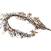 CWI Country Mix Garland - 40 Inch - Artificial Garland for Mantle, Arch, Table, and Entryway