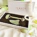 Anti Aging Jade Roller for face and Gua Sha Scraping Massage Tool Set Therapy, 100% Natural Jade Facial Roller with Double Neck Slimming Massager, Gift Boxed Included by Yeamon