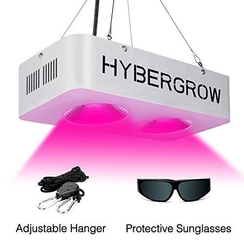 LED Grow Light Full Spectrum,COB 400w for Indoor Plants with UV/IR for Veg and Flower,Adjustable Hanging Hook Included