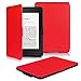 OMOTON Kindle Paperwhite Case Cover - The Thinnest Lightest PU Leather Smart Cover Kindle Paperwhite fits All Paperwhite Generations Prior to 2018 (Will not fit All New Paperwhite 10th Gen), Red