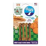Nylabone Healthy Edibles Puppy Chew Treats, Turkey & Sweet Potato, Petite, 4 Count