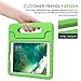 MoKo Case Fit Apple iPad 9.7 Inch 5th/6th Generation (2018/2017)/iPad Air/iPad Air 2 - Kids Friendly Shock Proof Convertible Handle Light Weight Protective Stand Cover, Green