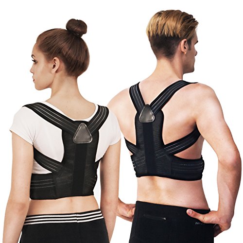 Posture Corrector Fully Adjustable Correction Belt Improves Posture for Men Women Breathable Comfort Shoulder Clavicle Support Back Brace Relieve Back Pain Straighten Posture