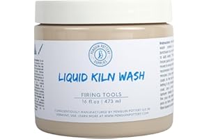 Penguin Pottery - 16 oz Liquid Kiln Wash - Ready to Use - No Need to Mix - Prevent Glaze from Sticking to Kiln Shelves (1 Pint | 16 fl.oz | 473 ml)