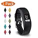 KingAcc Garmin Vivofit 4 Bands, Silicone Replacement Band for Garmin Vivofit 4, with Secure Metal Watch Clasp Buckle Wristband Strap Women Men (1-Pack, Black, Large)