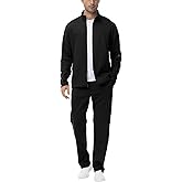 BGOWATU Men's Tracksuits 2 Piece Running Sports Sweatsuits For Men Full Zip Athletic Jackets and Pants Outfits