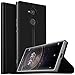 Sony Xperia XA2 Ultra case, KuGi Sony Xperia XA2 Ultra case, ultra-thin DD style PU Cover + TPU Back stand Case For Sony Xperia XA2 Ultra smartphone(Black)