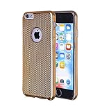 iPhone 6s Plus Case,ayumini Ultra Thin And Slim Design,Non Slip Surface Shockproof Lightweight Electroplate Plating TPU Silicone For Apple iPhone 6 Plus And iPhone 6s Plus gold (5.5)