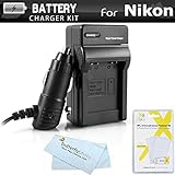 Nikon EN-EL12 Battery Charger Kit For Nikon Coolpix S9900, A900, S800c, S9300, S6300, S6200, S8200, AW100, AW110, S1200pj, P310, P330, S9200 S9500,S9700, P340, AW120, AW130 Digital Camera
