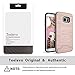 Galaxy S7 Edge Case, Teelevo [Card Slot Holder] Dual Layer Shock Absorption Protective with Credit Card Slot and Kickstand Wallet Case Heavy Duty Bumper for Samsung Galaxy S7 Edge (2016) - Rose Gold