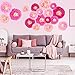 Winlyn 16 Pcs Paper Flower Decorations Set Tissue Paper Flowers Pom Paper Flowers 4 Pink Colors 6.7