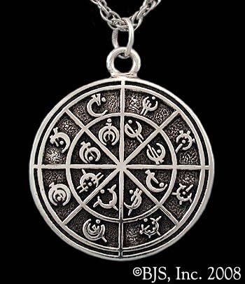 Steel Alphabet Medallion Sterling Silver - Mistborn Jewelry
