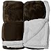 Napa Sherpa Throw Blanket Brown 50