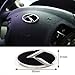 3D K Logo Emblem Black & Black Edition Set 4pc Front + Rear + Steering Wheel + Mini Sticker (Fit: KIA 2017+ All New Sportage QL)