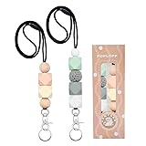 POPLOPP 2PCS Cute Lanyards for Id Badges and Keys