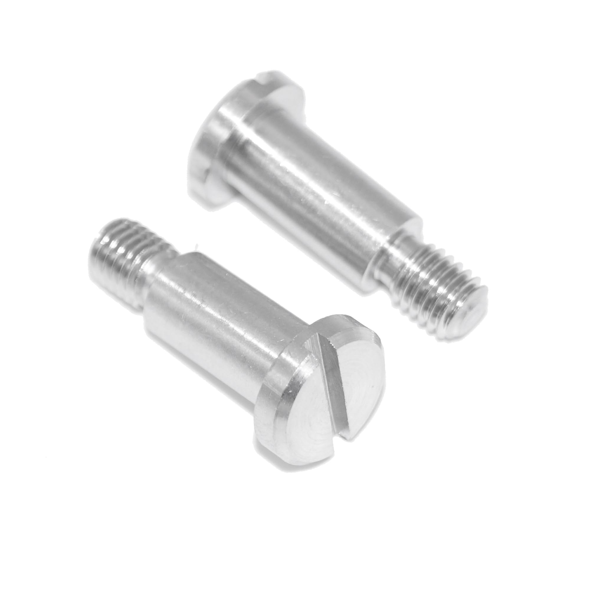 Flat Head Screws M3 x 2.5 Pack of 2 A1 Stainless Steel with Slotted and Neck DIN 923, Machine Screw - Rustproof (1.4305)