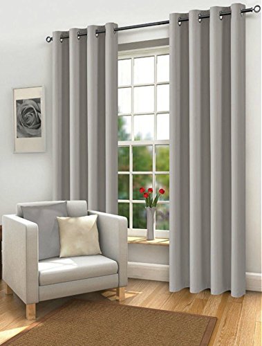 Blackout Curtains Eyelet Ring Top Thermal Fully Lined Solar Pair
