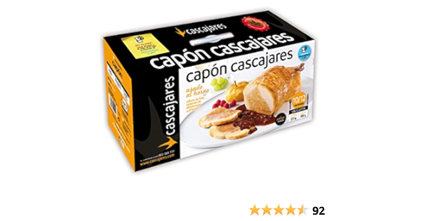 CASCAJARES - Capón relleno de Foie, Orejones de Albaricoque y ...