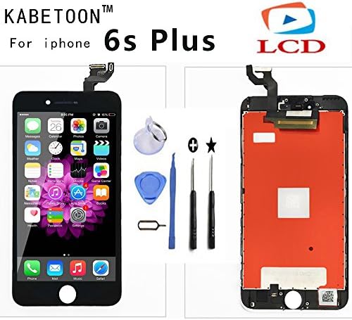 iphone 6S Plus Screen Replacement Set For Lcd Touch Screen Digitizer Frame Assembly (Free Tool Kit) iphone 6S Plus (BLACK)