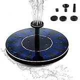 oenbopo Solar Power Pump Bird Bath Fountain, 1.4W Solar Powered Fountain Free Standing Water Pump Floating Watering Panel Kit for Bird Bath, Fish Tank Aquarium, Pond,Garden, Lawn