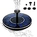 oenbopo Solar Power Pump Bird Bath Fountain, 1.4W Solar Powered Fountain Free Standing Water Pump Floating Watering Panel Kit for Bird Bath, Fish Tank Aquarium, Pond,Garden, Lawn