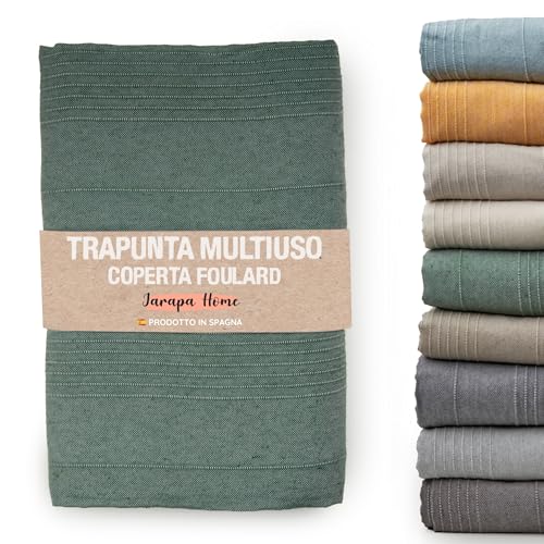 Jarapa Home Made with love Summer Bedspread and Bedspread Multipurpose for Sofas, White Bedspreads, Multi-purpose Blankets, Sofa Cover, Durable and Quality Fabric, Made in Spain
