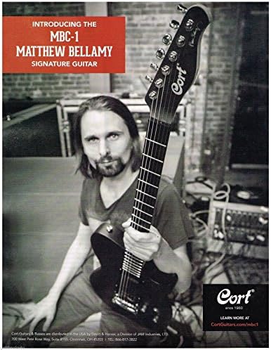 Cort Guitars - MBC-1 - Matthew Bellamy of Muse - 2015 Print Advertisement