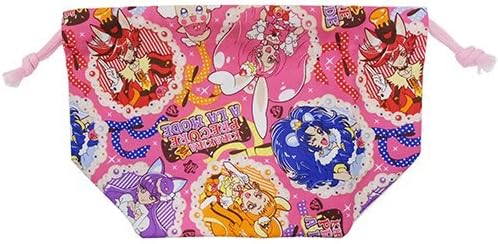 Amazon キラキラ プリキュア アラモード マチ付きお弁当袋 キラキラ プリキュア アラモード マチ付きお弁当袋 1点 ランチバッグ ランチ巾着 ランチベルト オンライン通販