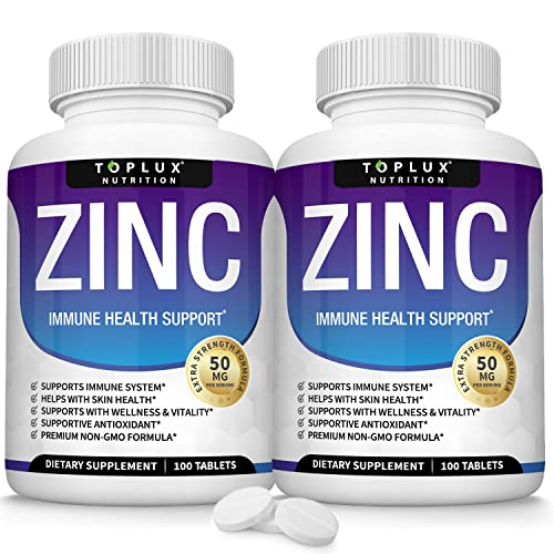 Zinc Supplement 50mg for Immune Support Pure Natural Zinc Oxide to