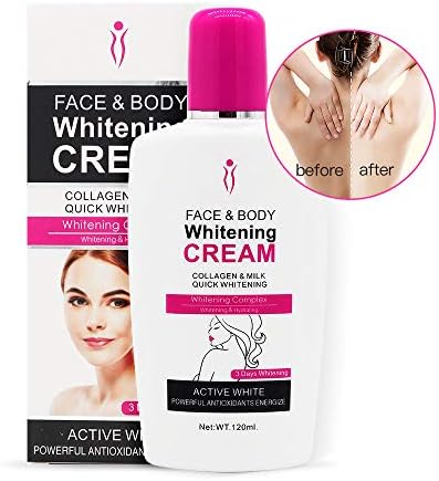 Body Cream, Duvina Moisturizing Cream Body Cream Face Cream Whitening Cream For Dark Skin Bleaching Brightening Body Lotion Whitening Cream Armpit Whitener Cream(120ml)