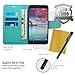 HTC 10 / HTC One M10 Case, INNOVAA Premium Leather Wallet Case with STAND Flip Cover W/ Free Screen Protector & Touch Screen Stylus Pen - Teal