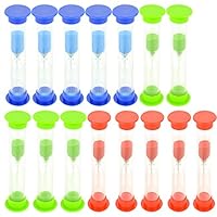 Swity Home 15 Pack 5 Minutes Plastic Sand Timer, Set of 15