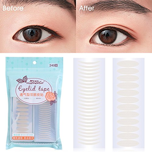 Invisible Beauty Double Eyelid Tape Stickers Instant Eyelid Lift Without Surgery, Medical Grade Latex Free Hypoallergenic, Perfect for Hooded, Droopy, Uneven, Mono-eyelids, 120PCS Slim 120PCS Wide