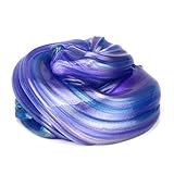 Chige Clay Toys, Crystal Fluffy Slime, Jumbo Transparent Magic Mud Plasticine Slimes Stress Relief Sludge Toy for Kids Education and Adults Time Killing, Super Soft and Non-sticky (2.6-OZ 2)