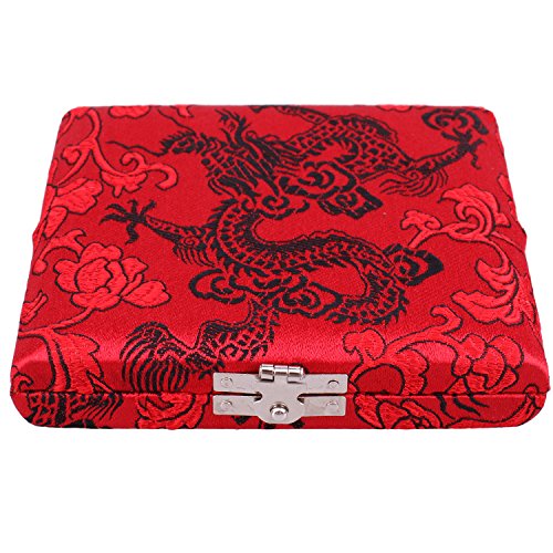 image for sunflower Red Wooden Silk Oboe Reed Case Box Protector for 6pcs Oboe R