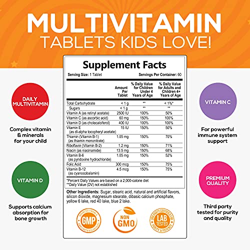Kids Multivitamin Chewable Tablet Complete Multi Supplement for