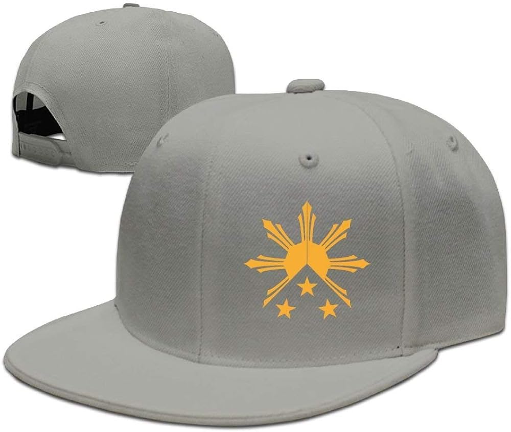 Flat Brim Baseball Hat for Unisex, Tribal Philippines Filipino Sun and