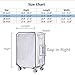 20 24 28 30 Inch Luggage Cover Protector Bag PVC Clear Plastic Suitcase Cover Protectors Travel Luggage Sleeve Protector for Carry on Luggage Rolling Wheeled Suitcase (24 Inch （16.3 x 11.5 x 24‘’）)