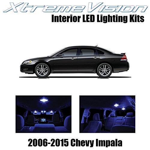 Click Here to See More Images XtremeVision Chevy Impala 2006-2015 (16 Pieces) Blue Premium Interior LED Kit Package + Installation Tool Tool