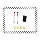 L-Fine Magnetic Dry Erase Whiteboard for Refrigerator Great Gift for Child Use as Drawing Board/School Schedule Board(15.75