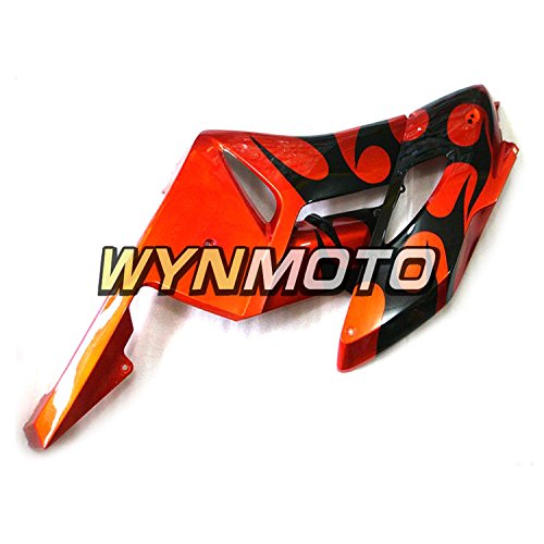 WYNMOTO ABS Plastic Injection Motorcycle Fairing Kit For Honda CBR1000RR 2004 2005 Orange Gold Flame Sportbike Covers - Thumbnail 5
