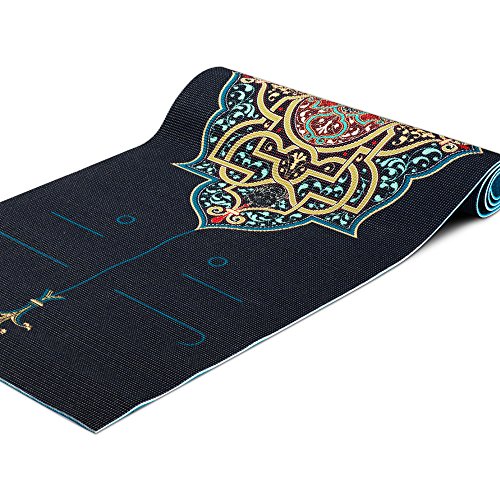 Chastep Pilates Mat Premium Print High Density Exercise & Fitness Mat Original Unique Alignment Marker System with Carrying Bag