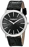 Stuhrling Original Men's 682.02 Orchestra Swiss Quartz Ultra Slim Black Watch