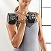 Amazon Basics Cast Iron Hex Dumbbell Weight, 13.4 x 5.8 x 5 Inches, 40 pounds, Black