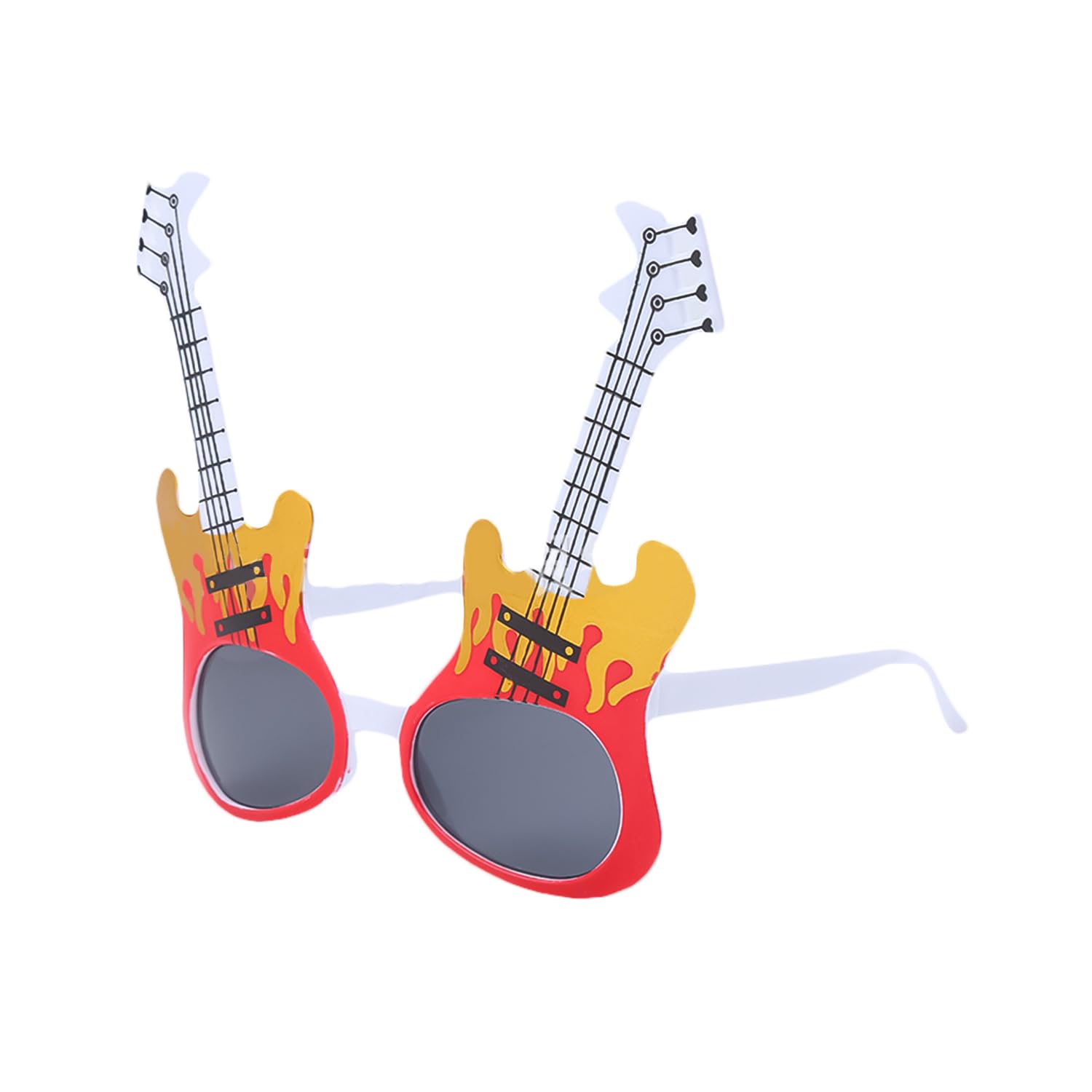 RmKbe Guitar Glasses Beach Party Glasses Party Prop Decorative Glasses Fun Glasses Musical Instrument Sunglasses for Party