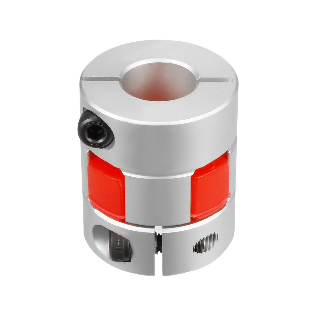 sourcing map 10mm to 14mm Shaft Plum Shaped Coupling Coupler 30mm Diameter 35mm Length