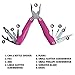 The Original Pink Box PB1MULTI Multi-Tool with Storage Pouch, Pink