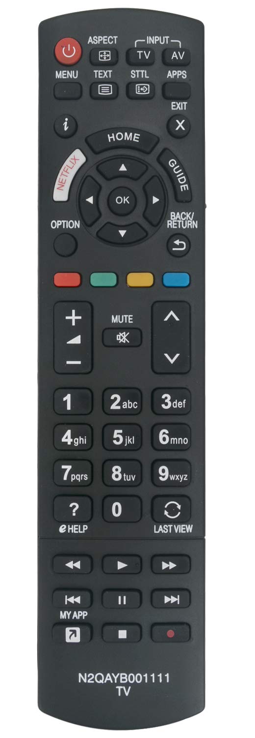 ALLIMITY Remote Control N2QAYB001111 Replaced for Panasonic Viera TV TX-40EX600B TX-49EX580B TX-49EX600B TX-49EX603E TX-55EX633E TX-55EXW584 TX-65EX600B TX-40EX600E TX-49EX600E TX-65EX600E