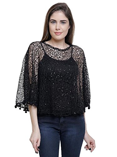 matelco party wear cape poncho - free size